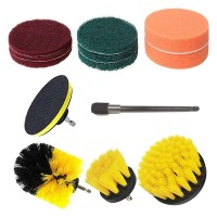 13 Pcs Drill Brushes Set Power Scrubber Polishing Pads Cleaning Brushes Kits for Kitchen