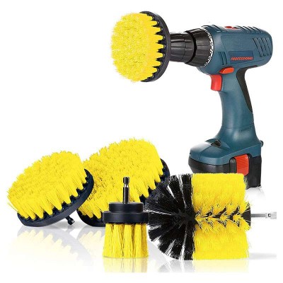 Yellow Drill Brushes 4 Pieces