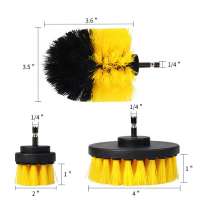 China Manufacturer Wholesale 4pcs/set 5, 9, 10, 13 CM  Car Drill Brushes for Wheel Cleaning