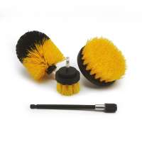 4 Pack Drill Brush Power Scrubber Cleaning Brush Extended Long Attachment Set All Purpose Drill Scrub Brushes Kit