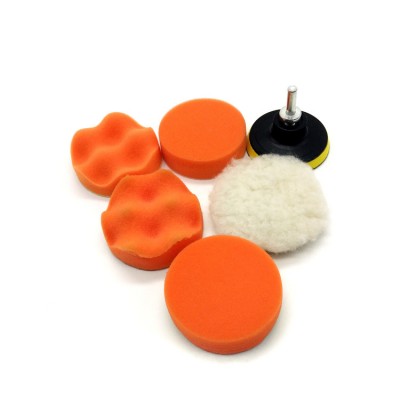 car care pads drill brush set car polishing pad